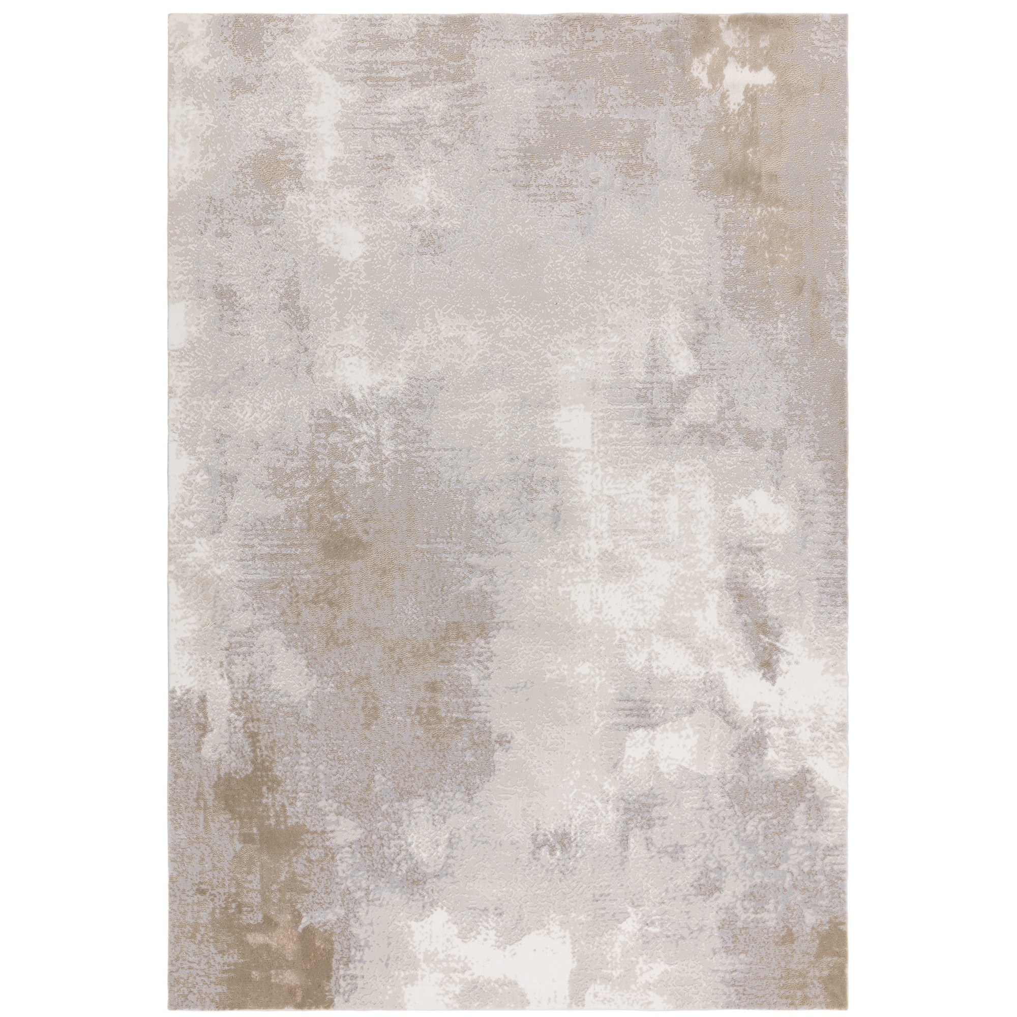 Stellar St01 Modern Abstract High Shine Rugs In Beige Natural